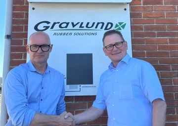 Mads Gravlund, Geschäftsleiter von GRS und Peter Lorentzen, Geschäftsleiter von AVK GUMMI